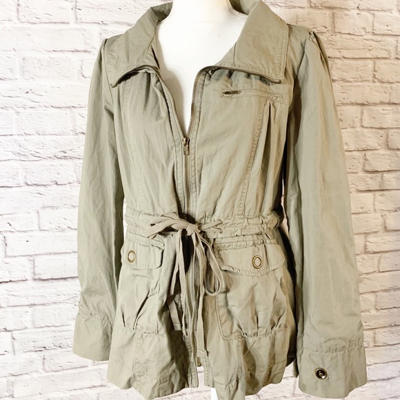 Tulle Jackets & Blazers - Womens TULLE military style JACKET army GREEN